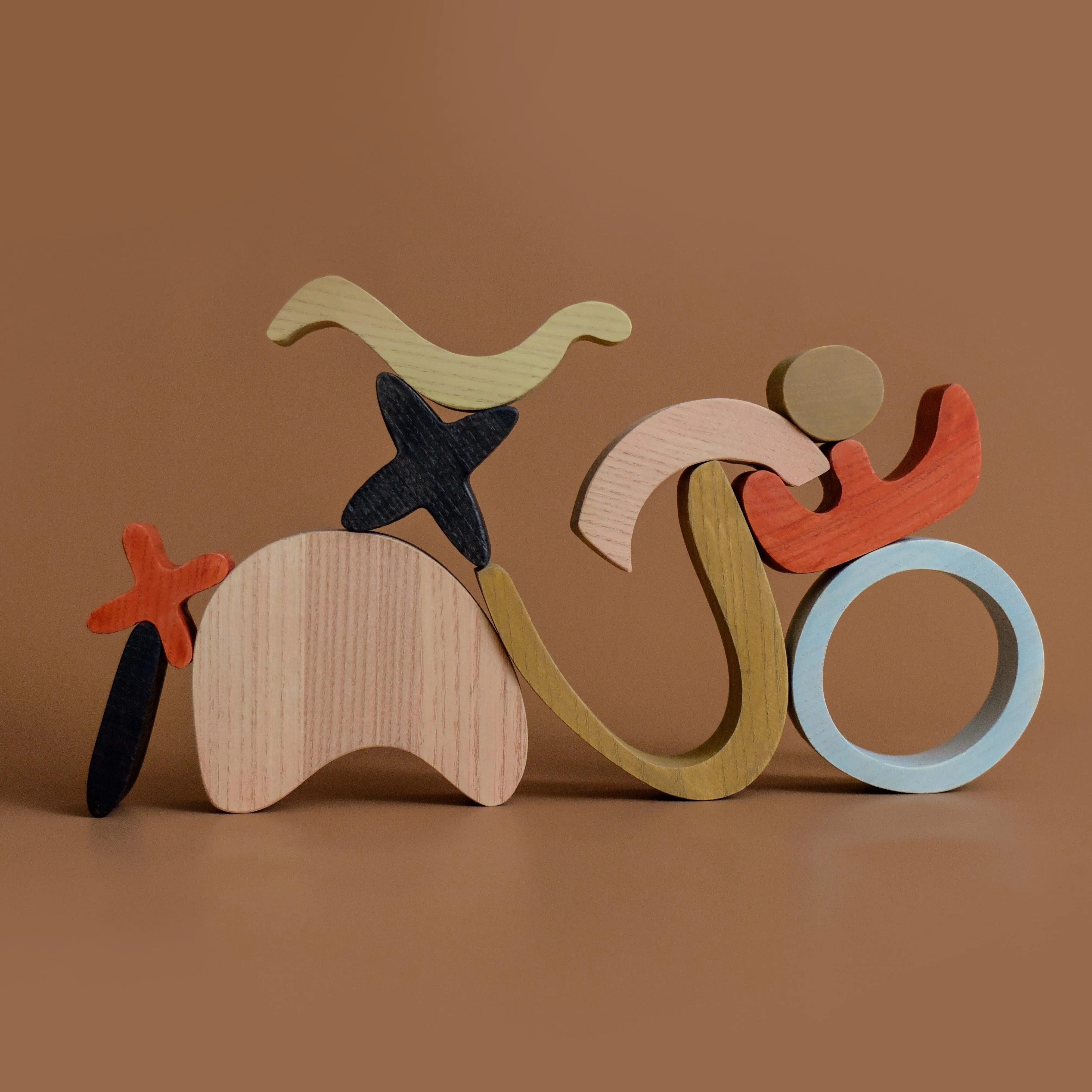 Abstract art building blocks