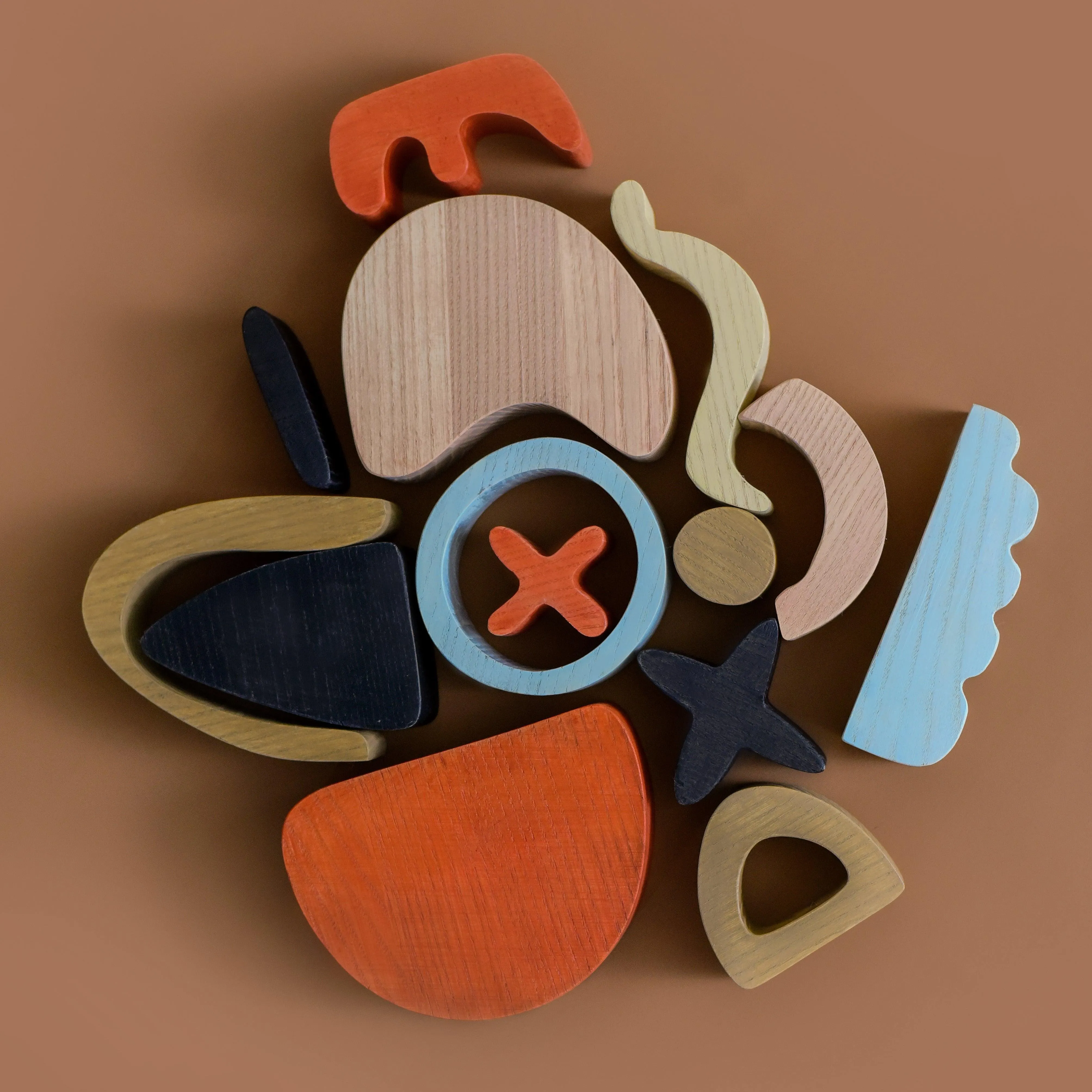 Abstract art building blocks